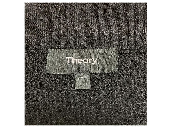 Theory Falda larga de punto COMPACT CREPE Negro - vista 4