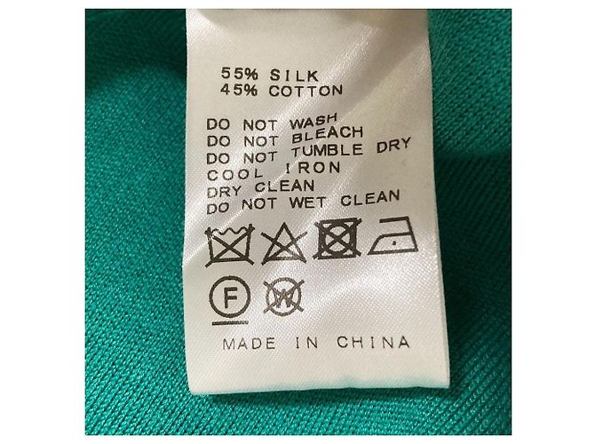 Autre Marque MUSE de Deuxieme Classe Pullover de malha V-neck em algodão e seda Verde - vista 5
