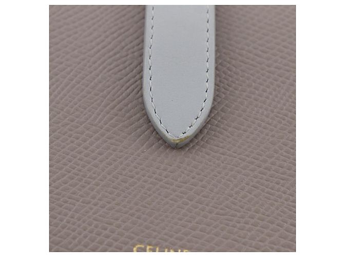 Céline Celine Medium Strap Wallet Leather Wallet Brown - view 10