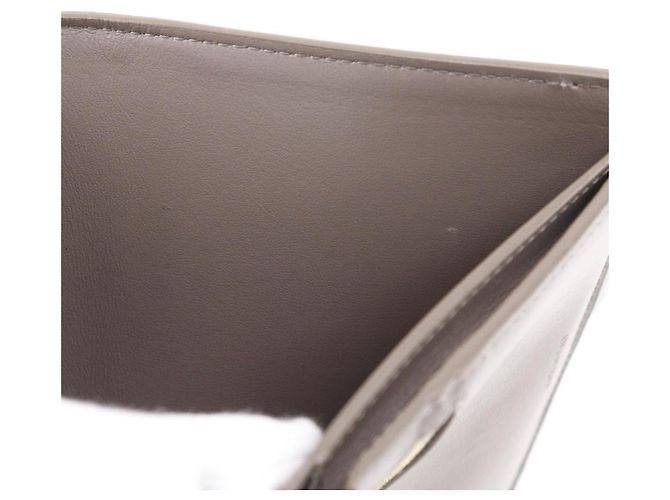 Céline Celine Medium Strap Wallet Leather Wallet Brown - view 13