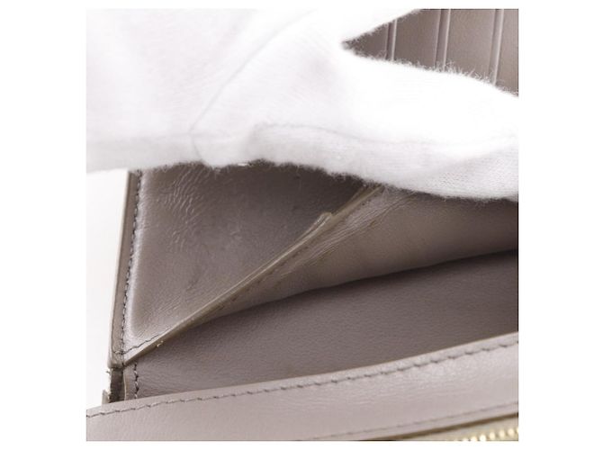 Céline Celine Medium Strap Wallet Leather Wallet Brown - view 15