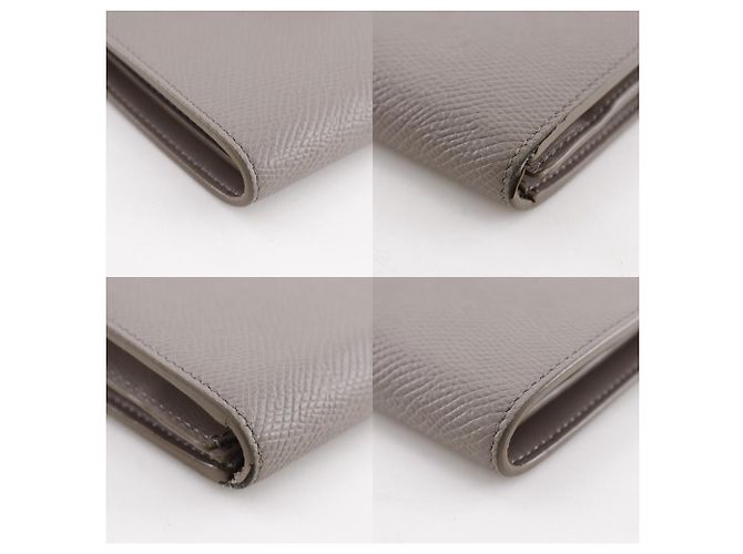 Céline Celine Medium Strap Wallet Leather Wallet Brown - view 4