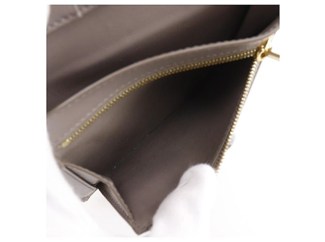 Céline Celine Medium Strap Wallet Leather Wallet Brown - view 8