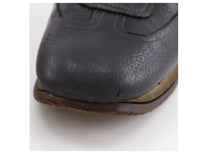 Hermès Quick41 1/2 Leder-Sneaker Schwarz - Ansicht 10