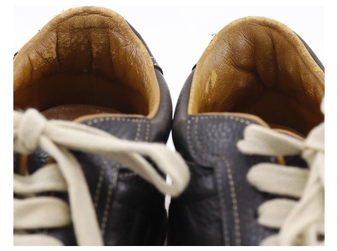 Hermès Quick41 1/2 Leder-Sneaker Schwarz - Ansicht 8