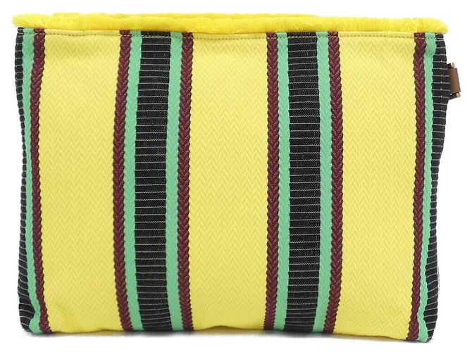 Borsa a tracolla in tela Gucci Giallo - vista 2