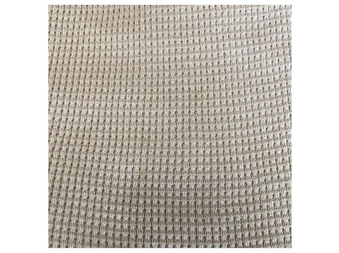 Autre Marque Deuxieme Classe Langärmeliges Waffelstrick-Oberteil Beige - Ansicht 7