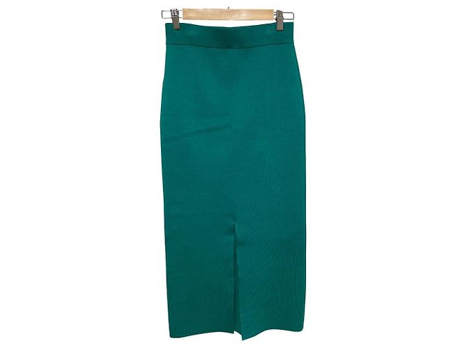 Autre Marque Falda larga de algodón y seda MUSE de Deuxieme Classe Verde - vista 3