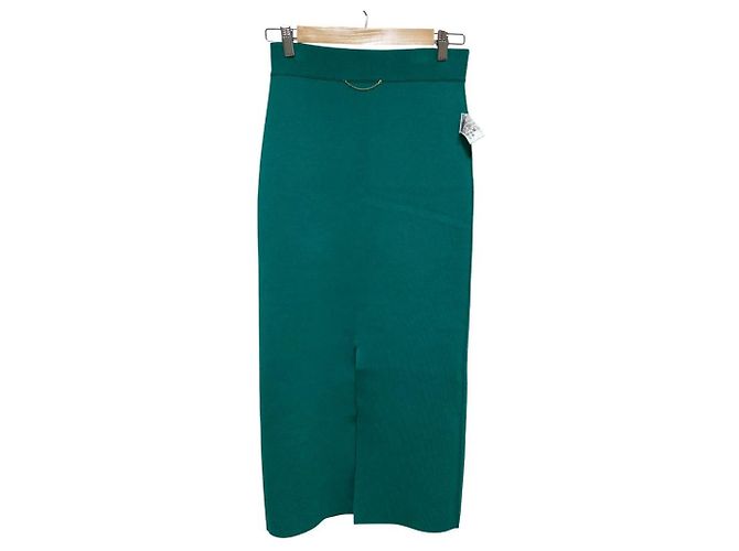 Autre Marque Falda larga de algodón y seda MUSE de Deuxieme Classe Verde - vista 5