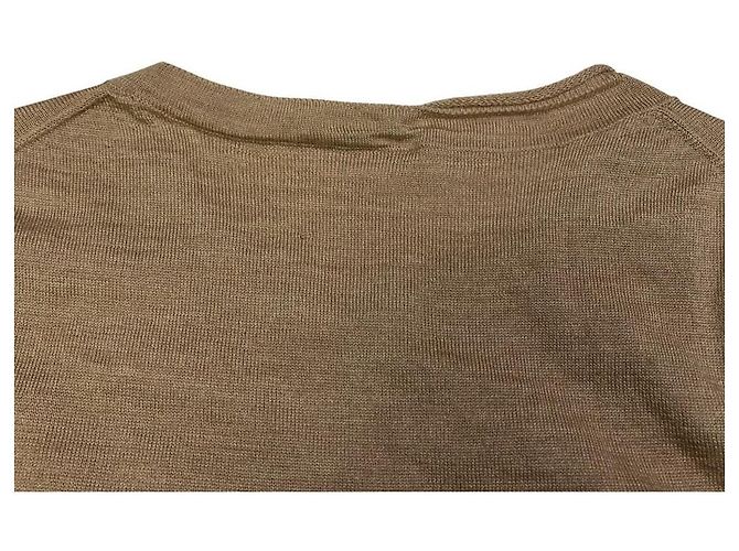 16 Céline Top de malha de lã e seda Celine Bege - vista 9