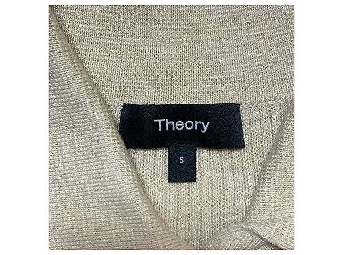 Theory FINE SLUB RIB Strickkleid Beige - Ansicht 4