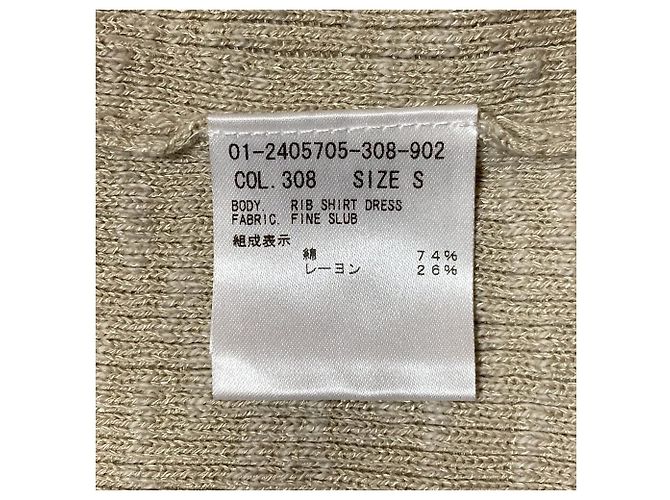 Theory FINE SLUB RIB Strickkleid Beige - Ansicht 5