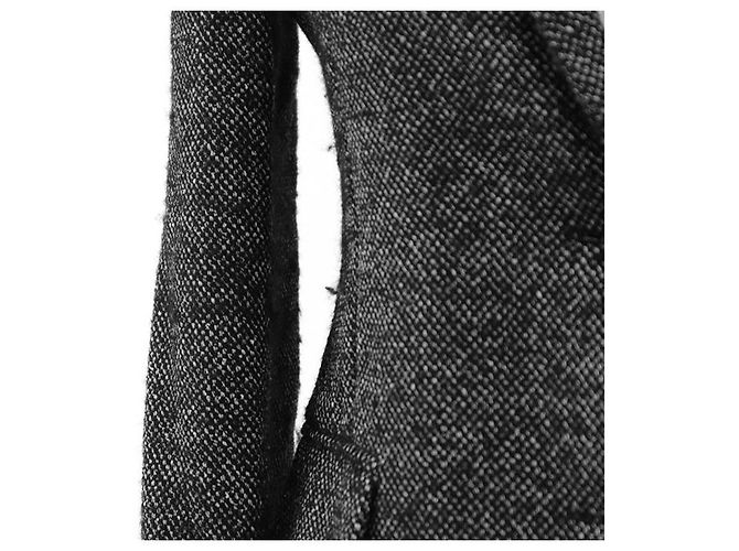 Casaco ajustado Gucci em tweed de lã e seda Preto Branco - vista 4