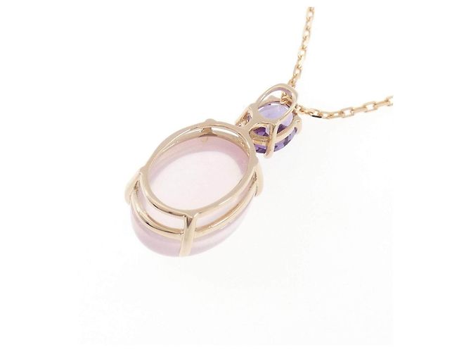 Autre Marque Collana GSTV Rose Quartz Au750 Rosa - vista 4