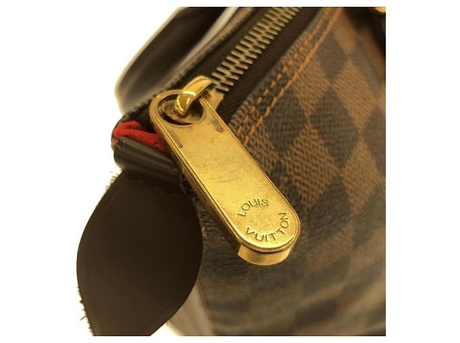 Borsa Louis Vuitton Saleya Damier Marrone - vista 3