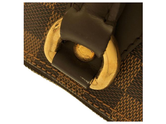 Borsa Louis Vuitton Saleya Damier Marrone - vista 4
