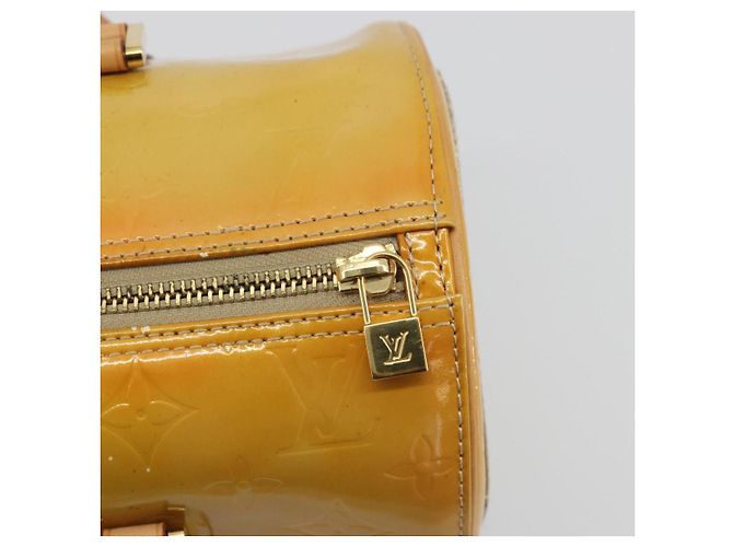 LOUIS VUITTON Monogram Vernis Bedford Hand Bag Beige M91006 LV - vista 17