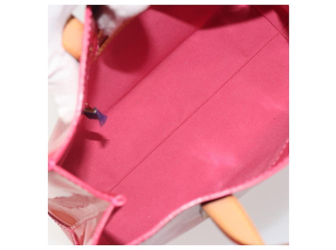 LOUIS VUITTON Monogram Vernis Reade PM Bag Fuchsia Pink M91221 LV - vista 10