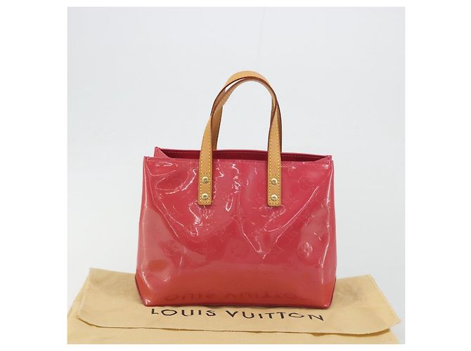 LOUIS VUITTON Monogram Vernis Reade PM Bag Fuchsia Pink M91221 LV - vista 12