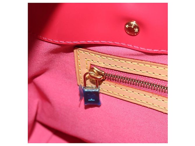 LOUIS VUITTON Monogram Vernis Reade PM Bag Fuchsia Pink M91221 LV - vista 21