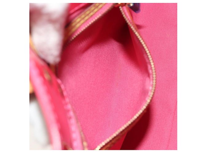LOUIS VUITTON Monogram Vernis Reade PM Bag Fuchsia Pink M91221 LV - vista 22