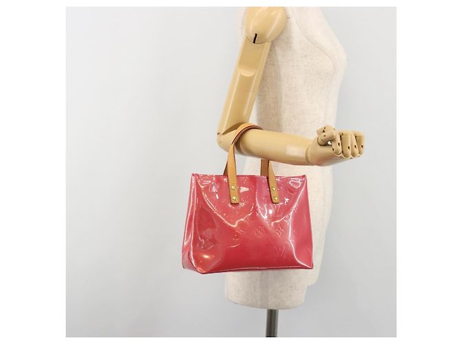 LOUIS VUITTON Monogram Vernis Reade PM Bag Fuchsia Pink M91221 LV - vista 23
