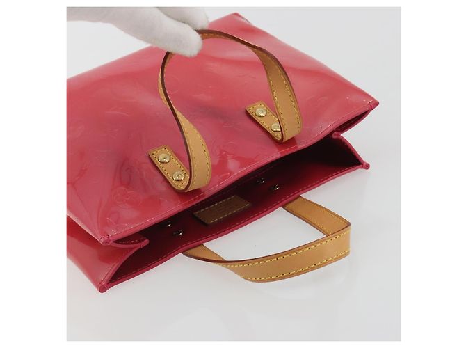LOUIS VUITTON Monogram Vernis Reade PM Bag Fuchsia Pink M91221 LV - vista 6