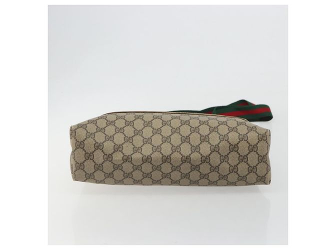 GUCCI GG Supreme Web Sherry Line Tote Bag PVC Beige 89 02 003 - vista 9