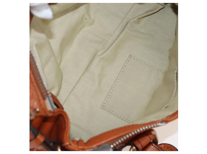 Chloé Chloe Paddington Hand Bag Leather Brown Gold Tone - vista 18