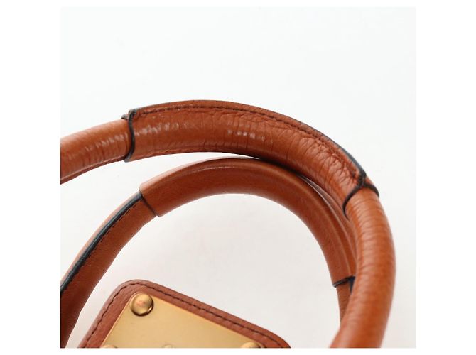 Chloé Chloe Paddington Hand Bag Leather Brown Gold Tone - vista 8