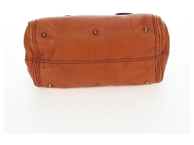 Chloé Chloe Paddington Hand Bag Leather Brown Gold Tone - vista 9