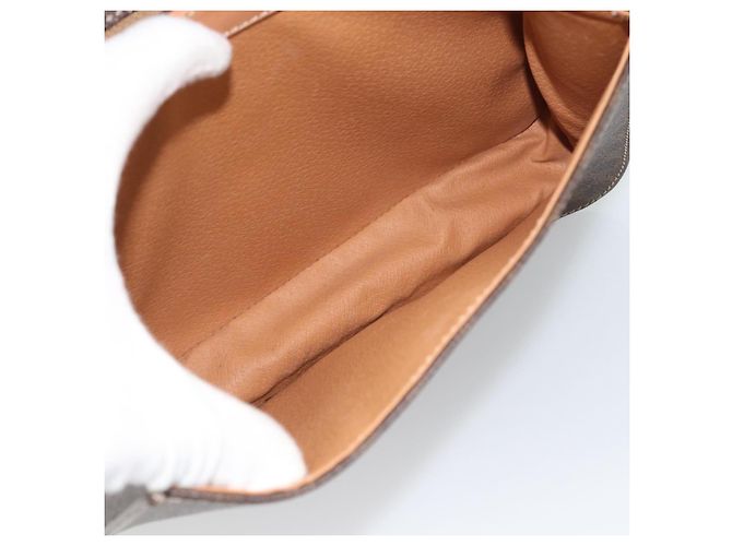 Céline CELINE Macadam Canvas Circle Hand Bag PVC Leather 2way Brown Gold - vista 23