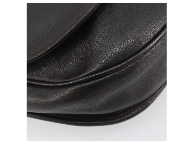 LOEWE Shoulder Bag Leather Dark Brown Gold Tone - vista 15