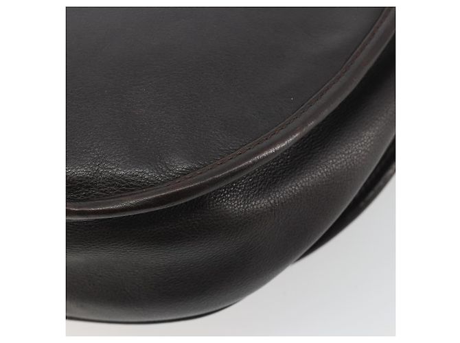 LOEWE Shoulder Bag Leather Dark Brown Gold Tone - vista 16