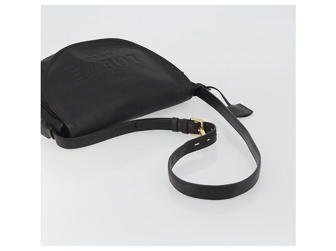 LOEWE Shoulder Bag Leather Dark Brown Gold Tone - vista 7
