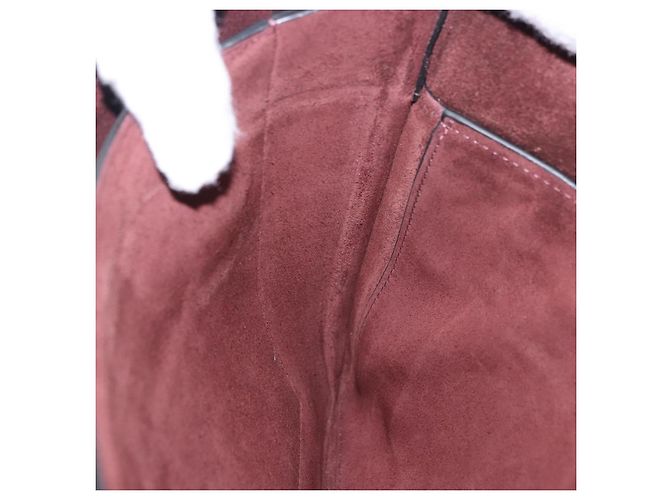 Céline CELINE Shoulder Bag Leather Bordeaux Silver - vista 21