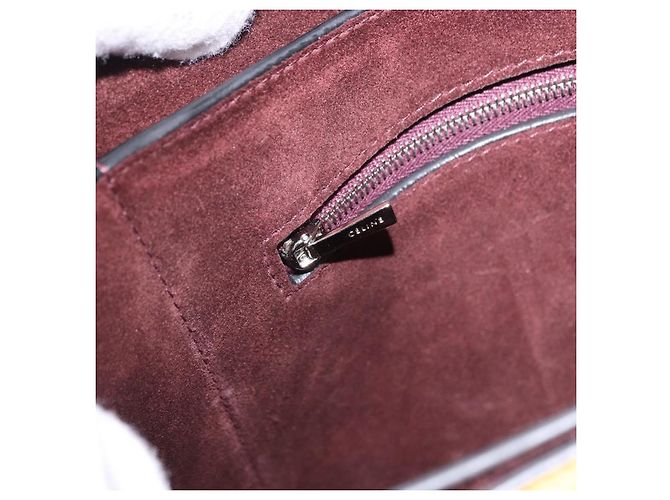 Céline CELINE Shoulder Bag Leather Bordeaux Silver - vista 23
