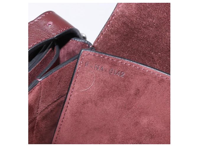 Céline CELINE Shoulder Bag Leather Bordeaux Silver - vista 27