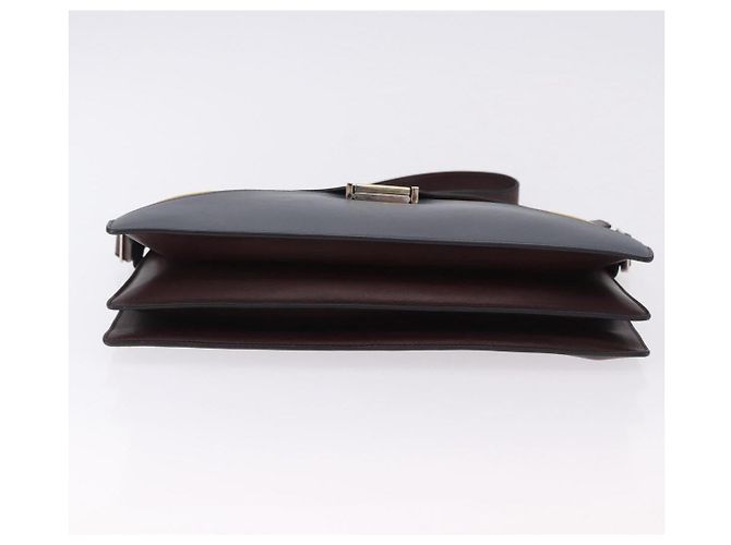 Céline CELINE Shoulder Bag Leather Bordeaux Silver - vista 9