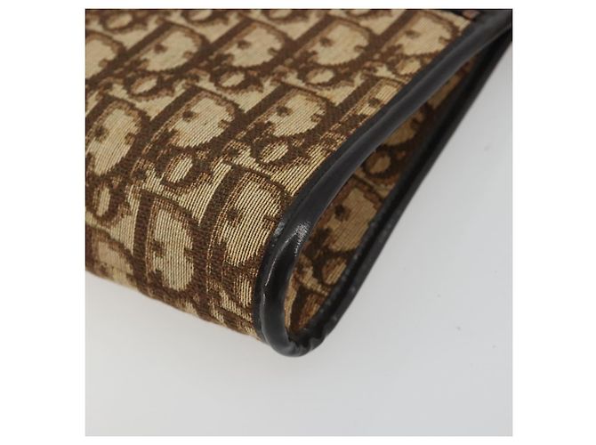 Christian Dior Trotter Canvas Shoulder Bag Beige Gold - vista 10