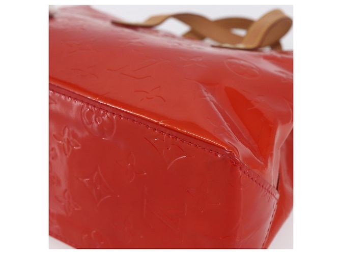 LOUIS VUITTON Monogram Vernis Reade PM Hand Bag Red Rouge M91088 LV - vista 14