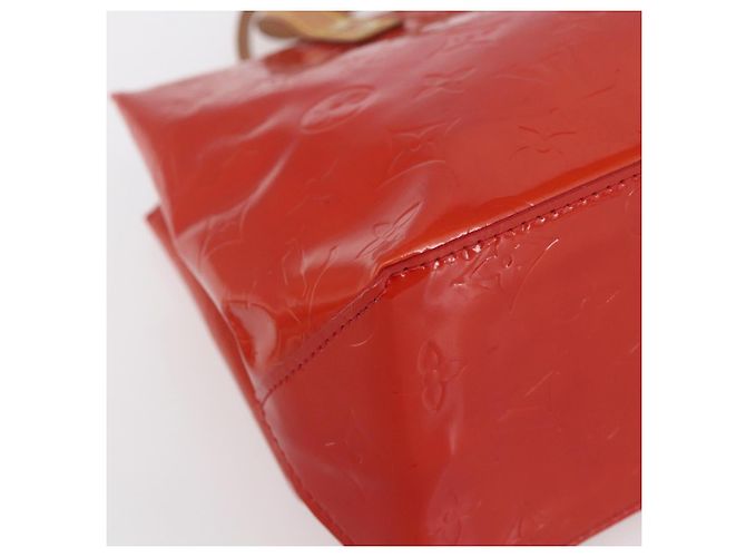 LOUIS VUITTON Monogram Vernis Reade PM Hand Bag Red Rouge M91088 LV - vista 15