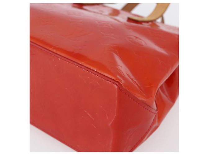 LOUIS VUITTON Monogram Vernis Reade PM Hand Bag Red Rouge M91088 LV - vista 16