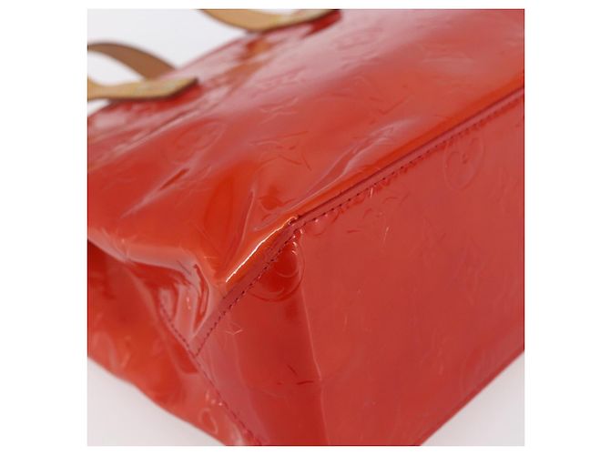 LOUIS VUITTON Monogram Vernis Reade PM Hand Bag Red Rouge M91088 LV - vista 9
