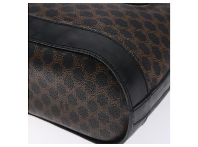 Céline CELINE Macadam Canvas Tote Bag PVC Leather Black Gold - vista 15