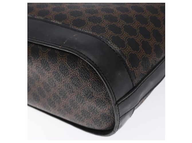 Céline CELINE Macadam Canvas Tote Bag PVC Leather Black Gold - vista 17