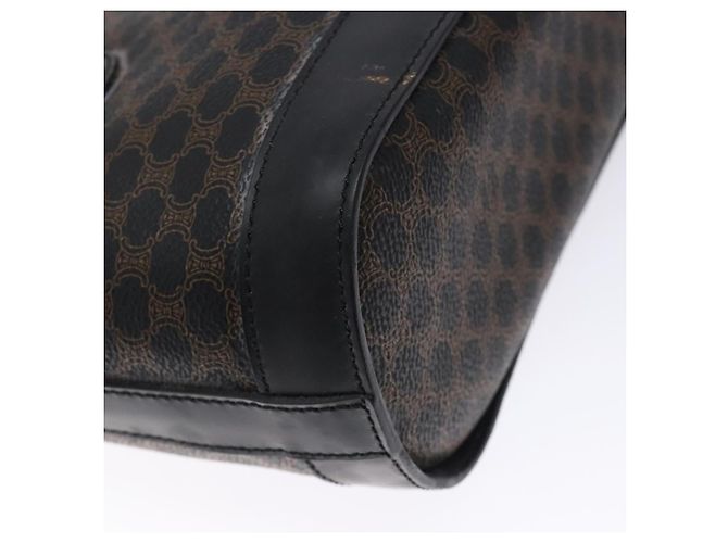 Céline CELINE Macadam Canvas Tote Bag PVC Leather Black Gold - vista 8