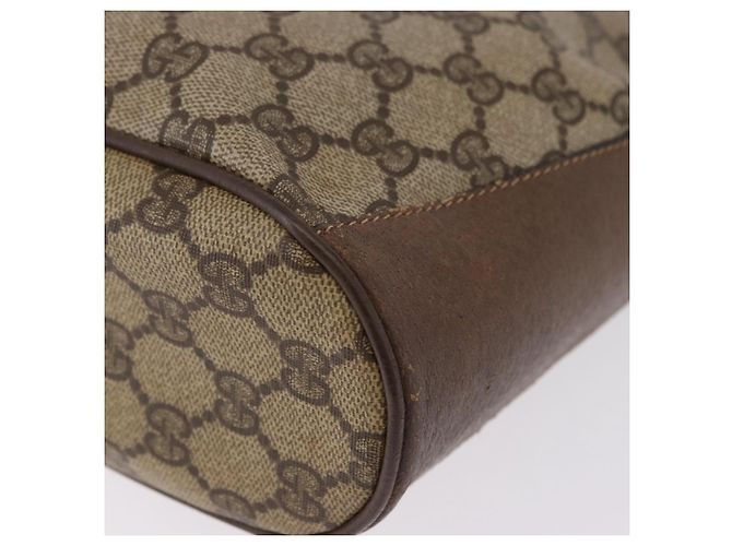 GUCCI GG Supreme Web Sherry Line Bag PVC Beige Gold 41 02 034 - vista 13