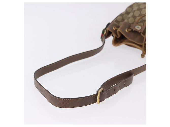 GUCCI GG Supreme Web Sherry Line Bag PVC Beige Gold 41 02 034 - vista 7