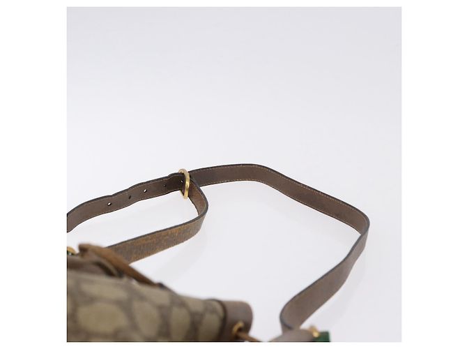 GUCCI GG Supreme Web Sherry Line Bag PVC Beige Gold 41 02 034 - vista 8